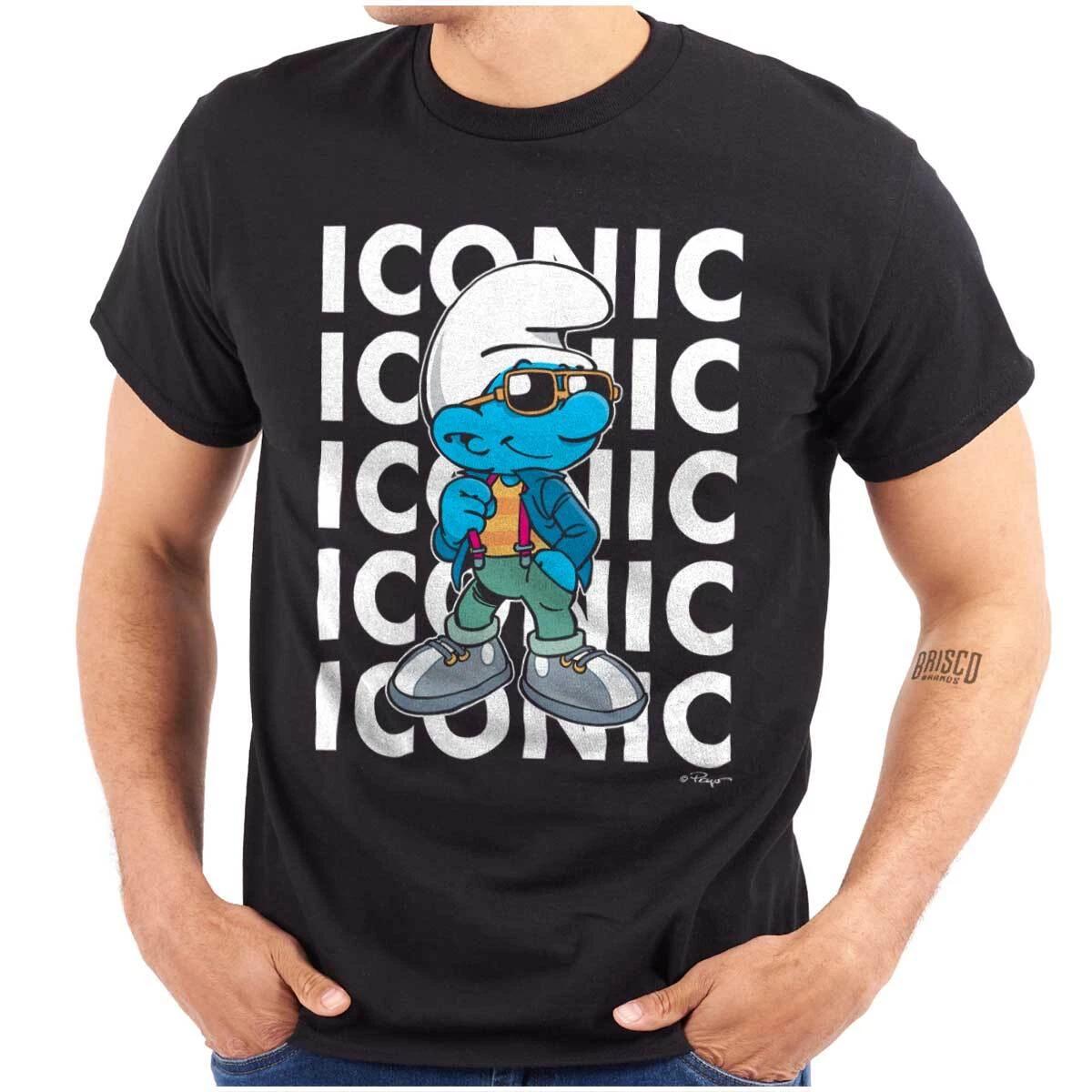 Urban Smurf Iconic Retro Cartoon Character Womens or Mens Crewneck T Shirt Tee XXXL