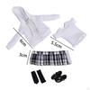 1/12 Scale Figure Clothing Set Doll Uniform Kits Dollhouse Decoration Fashion Pleated Skirt for