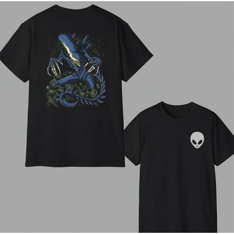 Alien Shirt Classic Movie Poster Graphic Design Gifts For Survival Horror Fans
