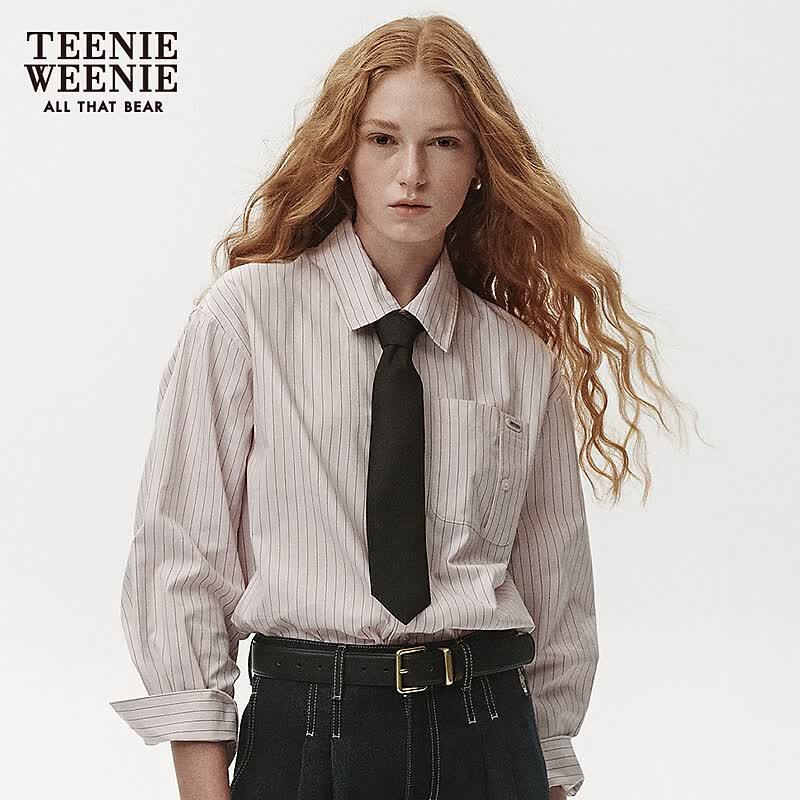 Teenie Weenie Women's Striped Bear Shirt