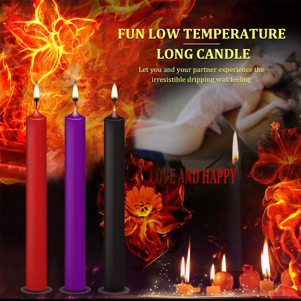 3PCS Drip Candles Sex Candles SET BDSM Adult Flirting Products SM Sex Toy For Couples Relaxation Low Temperature Candle