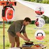 20000mAh rechargeable remote control camping fan | portable outdoor tent fan with hook and light