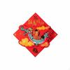 Horse Year 3D Door Sticker, Colorful Cartoon Fu Character, Stamped Holiday Decor