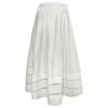 Beaded Organza Patchwork Sleeveless Top & Lace Midi Skirt - Spring/Summer Collection