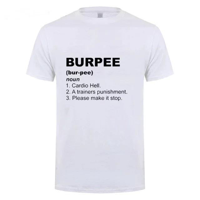 T Shirt for Men Crossfit Workout Burpee King T-shirt  Male Summer Short Sleeve  Harajuku  Redtube  Hunter X Hunter