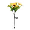 Solar Powered Sunflower Outdoor Garden Light with 13 Heads Artificial Flower Stake for Lawn Pathway Yard Landscape Decoration