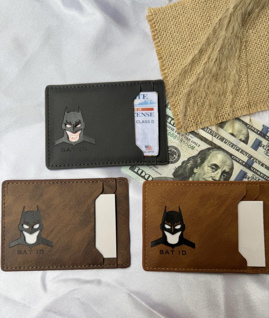 Retro Batman and Spider-Man Phone Card Holder - European & American Style кофейный