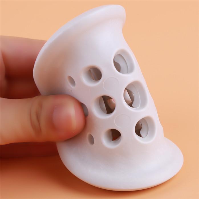 Silicone Soap Dish Storage Holder Tray Drain Soap Box Bathroom Accessories