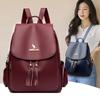 Schoolbag fringed flip backpack women's 1011 new anti-theft backpack large-capacity commuter travel bag wholesale