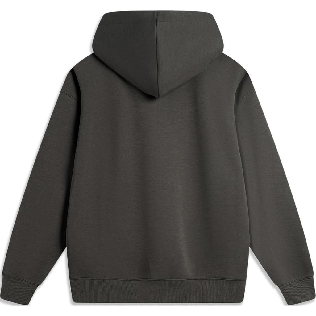 Li Ning Badfive Hooded Pullover Long Sleeve Sweatshirt Men Sweatshirt Dark-Gray AWDU263-7