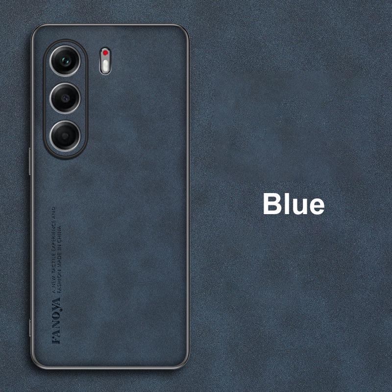 

Для Tecno Camon 40 Pro 4G Чехол Роскошный Чехол для телефона из ПУ кожи Для Tecno Camon40 Pro 4G Задняя крышка Матовый силикон Полная защита Camon 40 4G синий