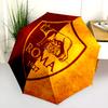 AS Roma  Pattern, Automatic Folding Umbrella, Portable and Foldable Design, 8 Ribs, a Christmas or Birthday Gift.