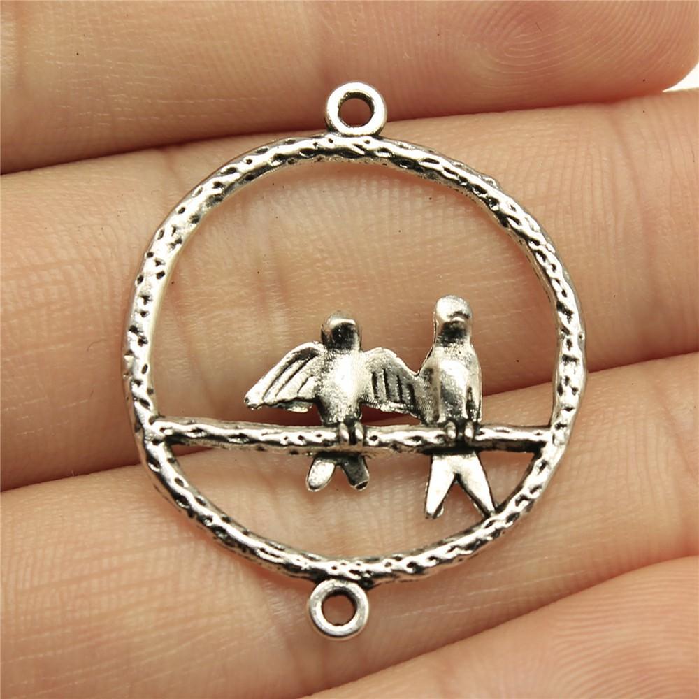 10pcs Bird Charms Antique Silver Color Bird Charms Pendants For Bracelets Flying Bird Charms Making Jewelry