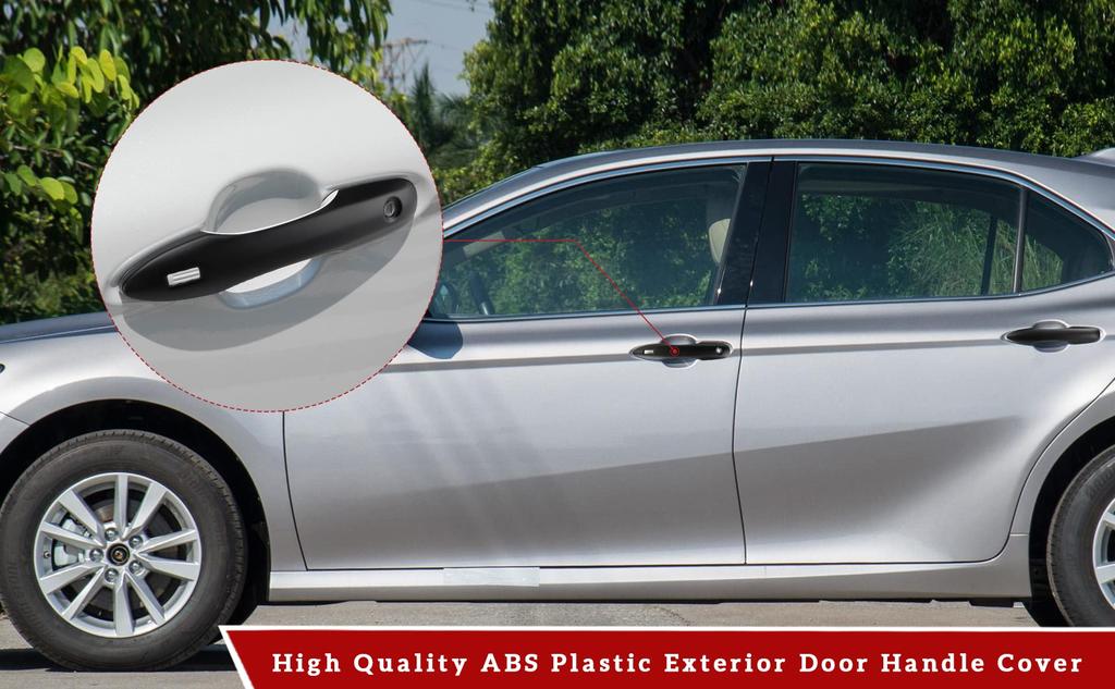 Marchfa Door Handle Covers for Prius 50 80 70 Series Fits Toyota Prius 50 80 70 Made of ABS Custom exterior decorative 4 pieces Matte black