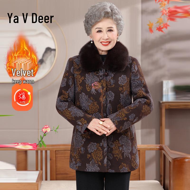 

Yalu Women s Faux Mink Velvet Winter Coat 4XL