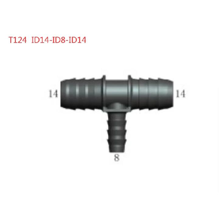 Customize Fuel line connector Female T shape ID6 for Fuel Hose Water Hose system Car Quick Fitting T124 5PCS PER LOT