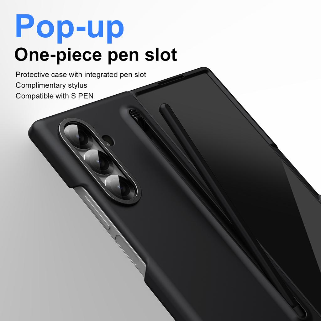 For Samsung Galaxy Z Fold7 5G Case Hard PC Phone Cover with Stylus