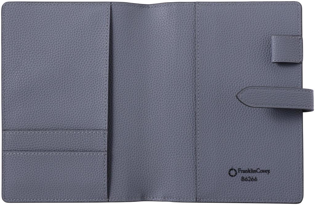 Franklin Planner Microfiber Organizer Cover, B6, Blue Gray, 86266