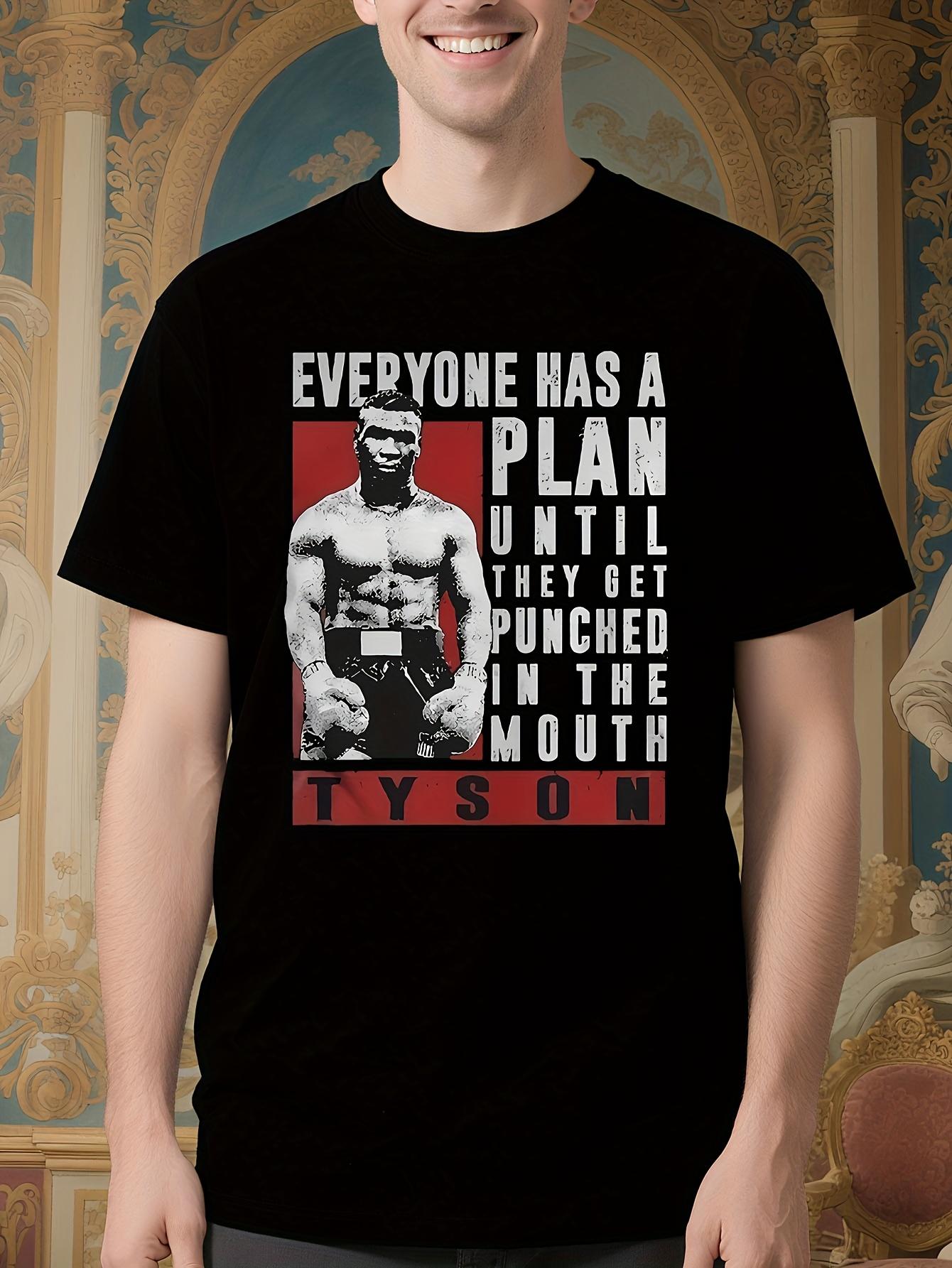 Mike Tyson Quote Tshirt - Bold Boxing Gym Motivational Sh... L