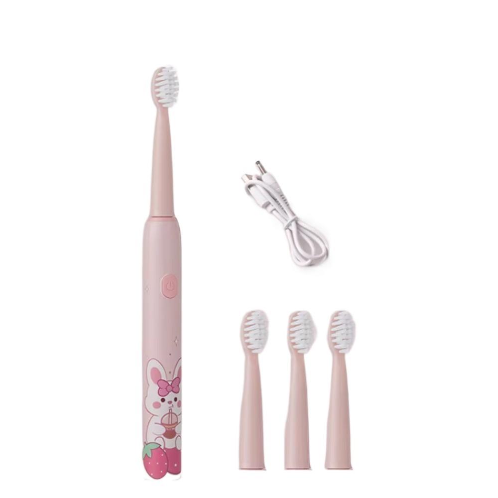 

Мультяшные ультразвуковые зубные щетки для ванны 4 шт. сменные головки щетка для чистки волос мальчик девочка Style 1