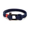 Männer Doppel Strang Armband Frauen Schäkel Seil Armbänder Outdoor Survival Armreif