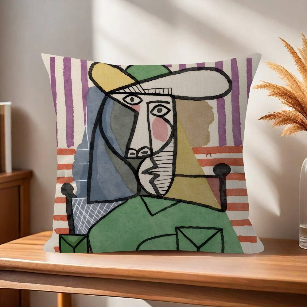 Schilderij kunst Picasso Kussen Kussenhoes Decoratief Kussen Bank Huisdecoratie hoes kussenslopen