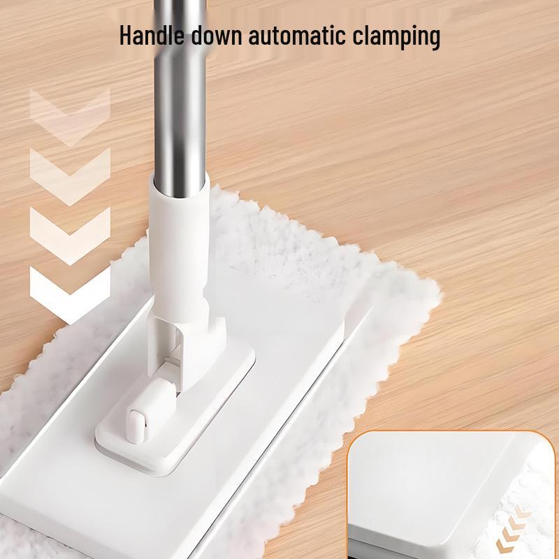 Mini líný bezdotykový lisovací mop s demontáží jedním tlačítkem a klipem na mokré ubrousky