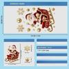 Nova Decoração de Festa de Natal Sinos Criativos, Renas, Papai Noel, Adesivos Eletrostáticos, Flocos de Neve, Bonecos de Neve, Adesivos para Vidro