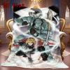 The Elric brothers Alphonse Elric 2D Flat Pattern Flannel Blanket High quality All Seasons Warmth and Comfort Perfect for Christmas Gifts.NMT0928188