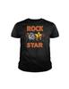 Rock Star Funny Cartoon Guitar Graphic T-Shirt