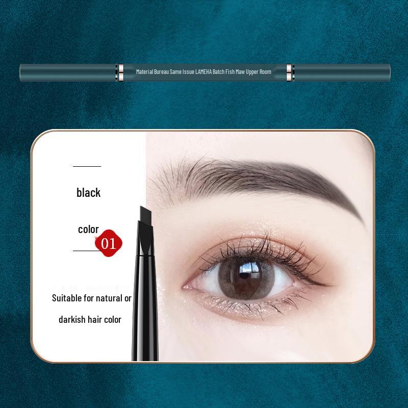 Dual-Headed Long-Lasting Rotating Eyebrow Pencil - Natural, Ultra-Fine Tip, Fade-Resistant, Niche Brand