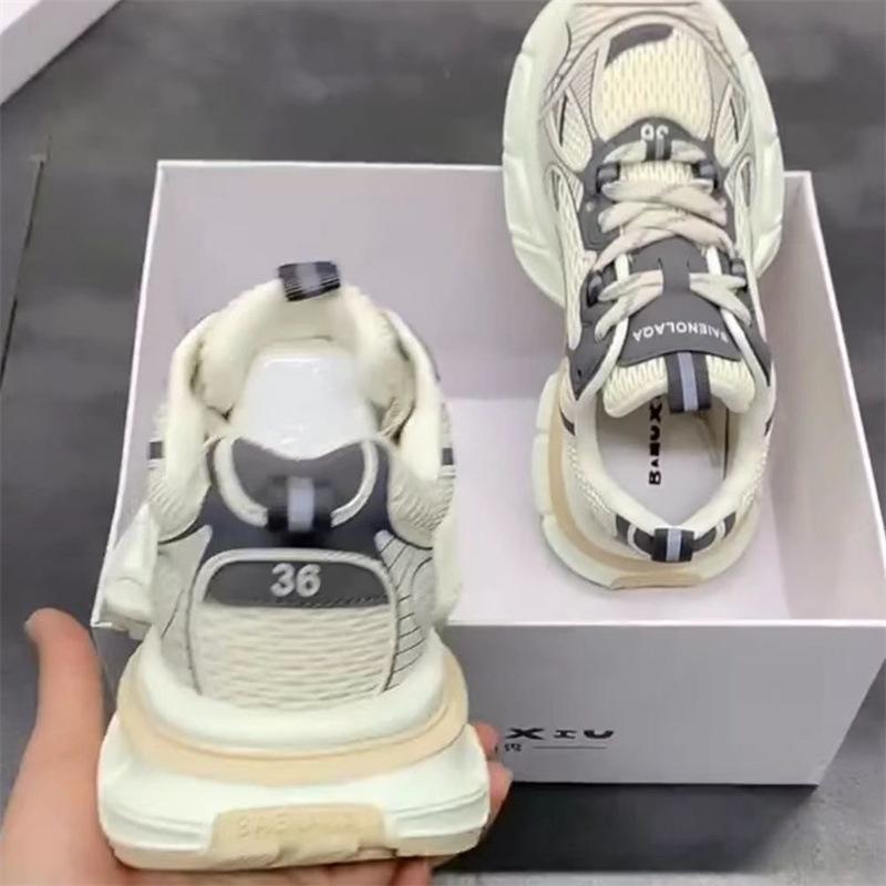 Paris retro dad shoes summer new mesh breathable thick-soled fried street casual sports shoes