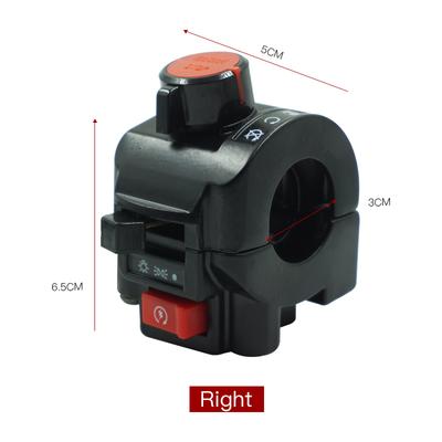 2 szt. Uniwersalne 7/8'' 22mm Przełączniki motocyklowe Klakson motocyklowy Włącznik kierunkowskazu Rozrusznik Kierownica Elektryczna