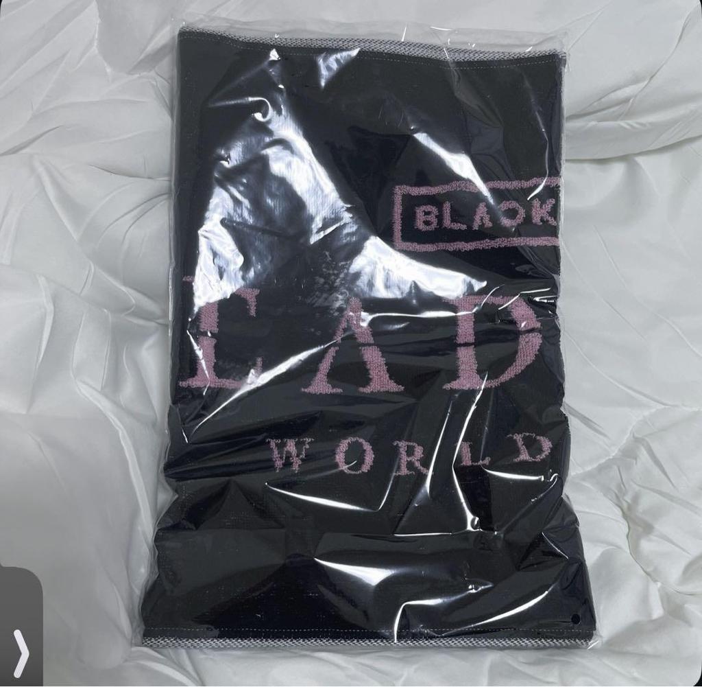 [USED] BLACKPINK DEADLINE POPUP Face Towel BLACK