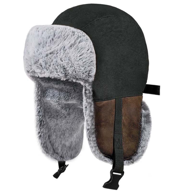 Зимняя плюшевая шапка-ушанка Лей Фэн