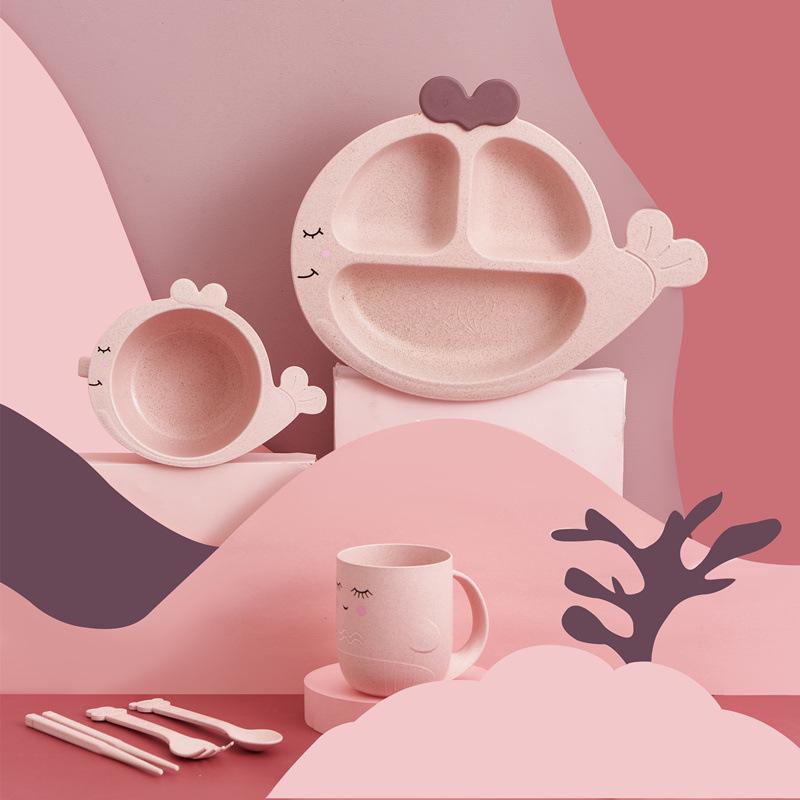 Dinosaur-Themed Children's Dinnerware Set: Divided Plate, Bowl, and Cutlery for Boys Aged 4-6