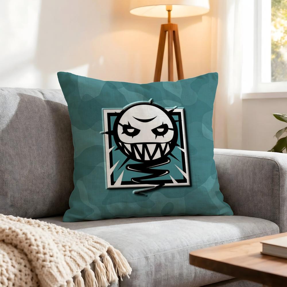 Game Rainbow Six Siege Cushion Cover 1Pcs Decorative Covers Soft Cushion Case For Sofa Couch Decor 40X40 45X45 Pillowcases