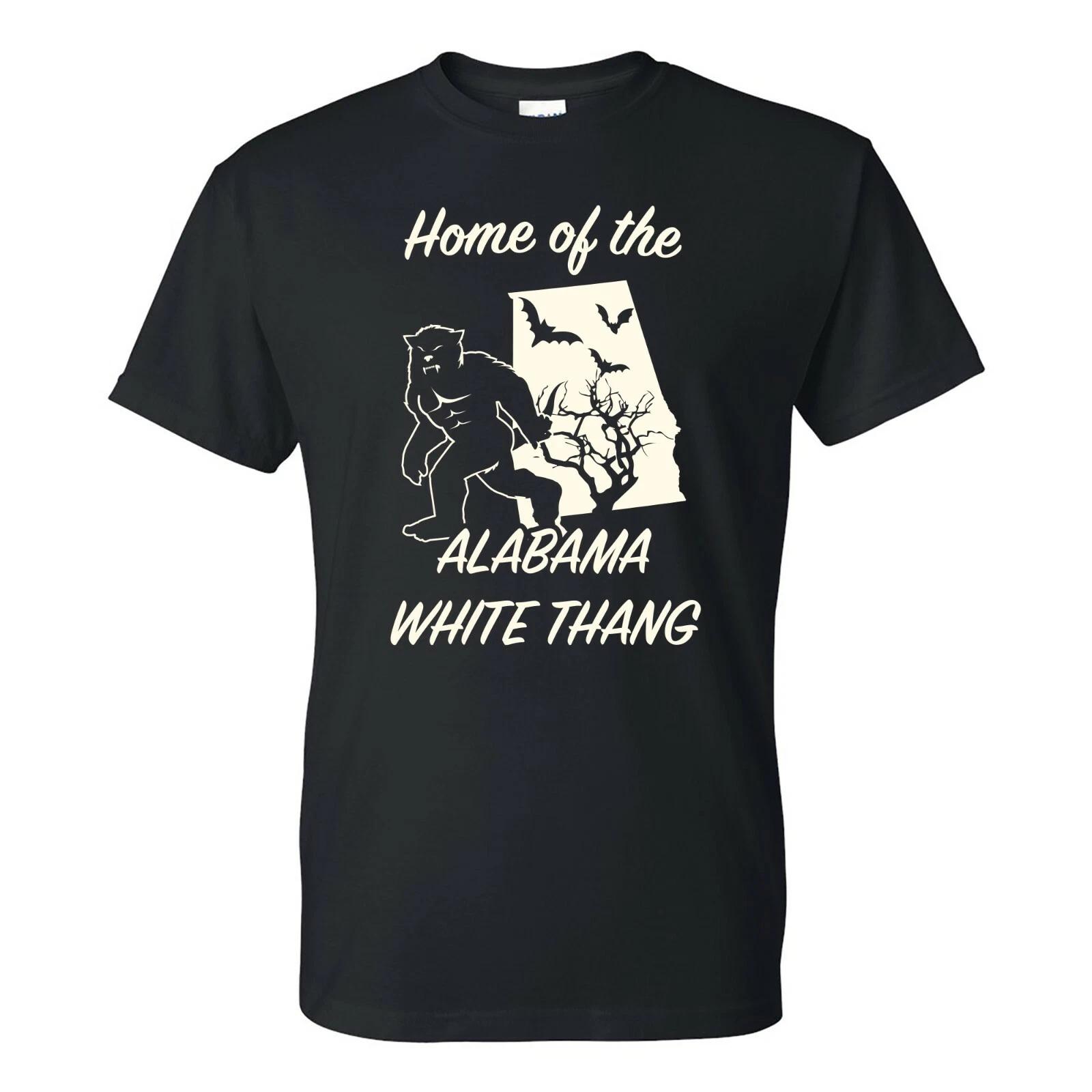 Alabama White Thang - Cryptid Hunting Horror T-Shirt - Black M