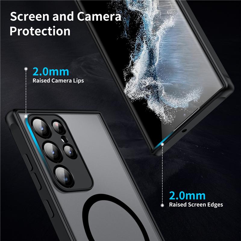 Magsafe Stoßfeste Hüllen Für Samsung Galaxy A35 A52 S A25 A57 A34 A54 A37 A17 A07 A56 A36 A26 A16 A55 5G Magnetische Ladehülle
