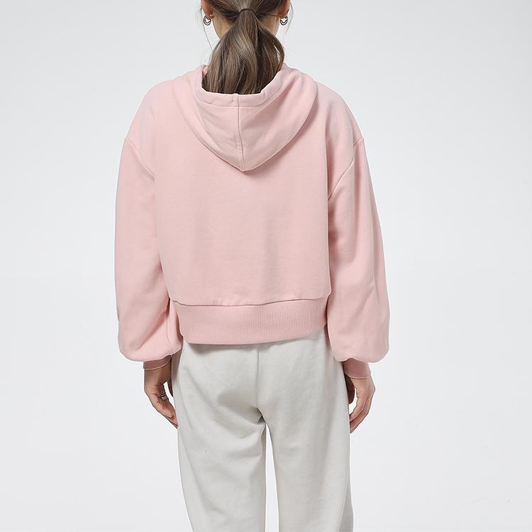 Puma Solid Color Casual Sports Hoodie Women hoodies Pink 845599-15