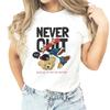 Nuova coppia T-shirt stampata con orsetto di peluche Europa e Stati Uniti Moda Top girocollo Donna Top T-shirt oversize Harajuku