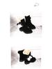 2025 Winter Girls' Slip-on Cotton Snow Boots - Fashionable Princess Style for Middle & Older Children