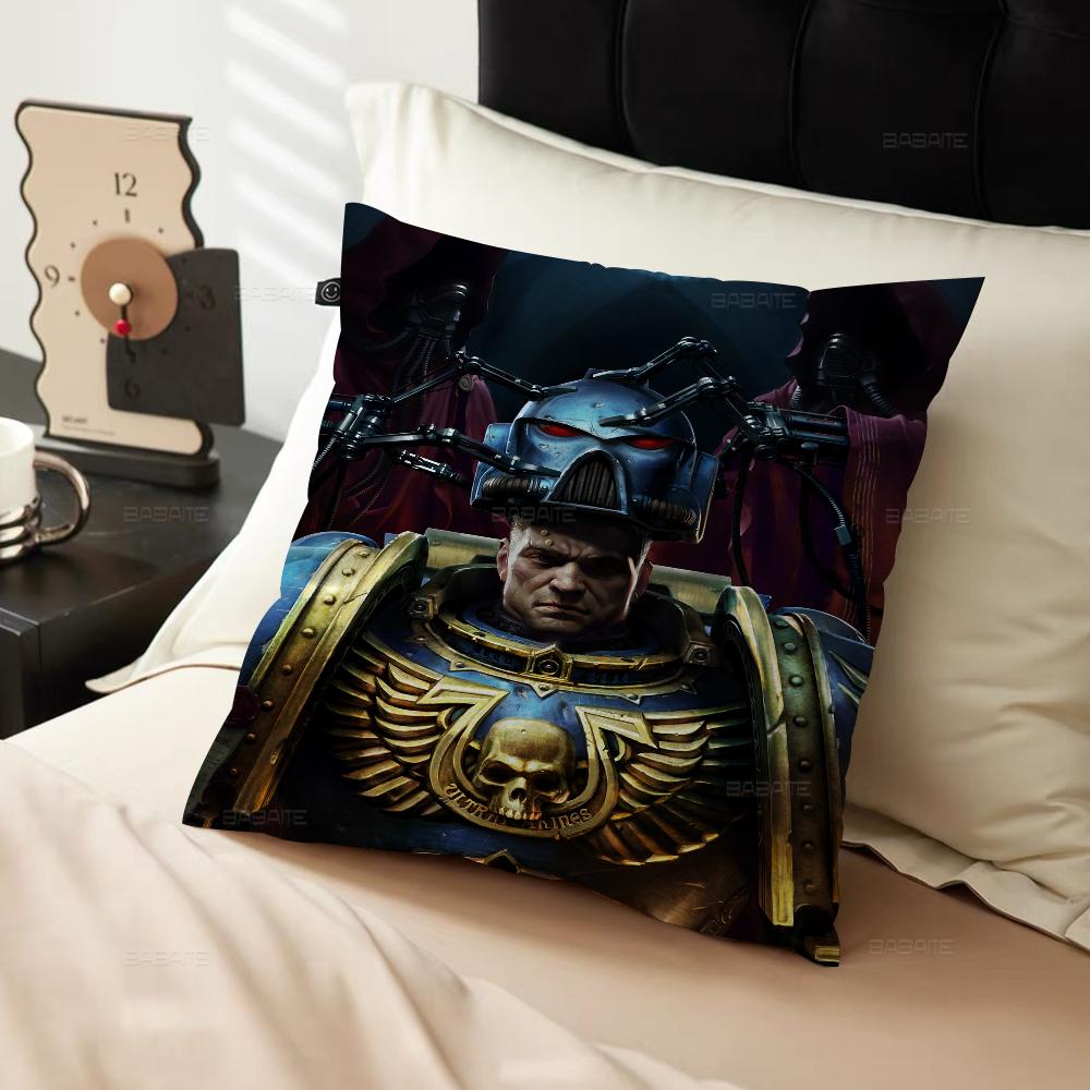 Game W-Warhammers Cushion Cover Car Throw Pillow Case For Sofa Car Christmas Gift 40x40cm 45x45cm