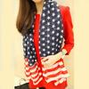 US Flag Wrap Shawl Patriotic Scarf for Festival Party Holiday Celebration Scarf