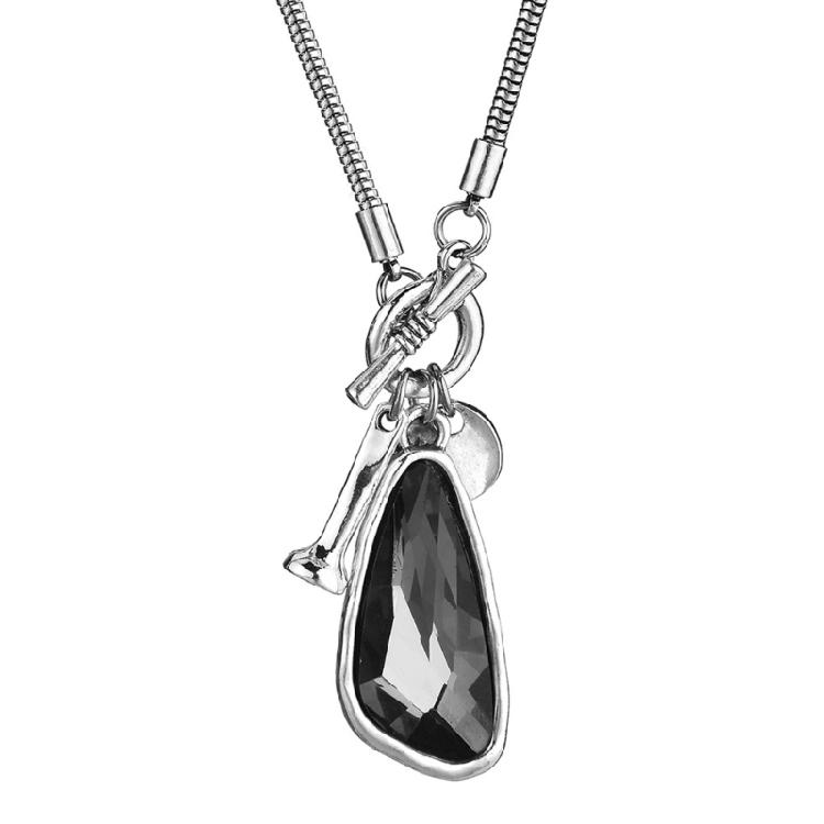 

Sophisticated Crystal Encrusted Alloy Necklace Comfortable Jewelry For Bridesmaids Anniversaries Birthday Gift Giving