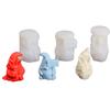 Silicone Mould Father Christmas Silicone Mould DIY Handmade Soap Aroma Candle Diorama Dwarf Baking Mould Christmas Decoration
