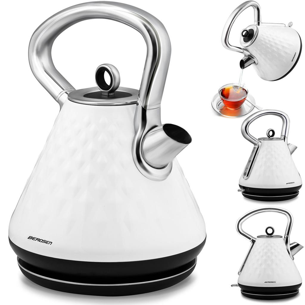 Berdsen BD-700 1.7L Electric Kettle, White