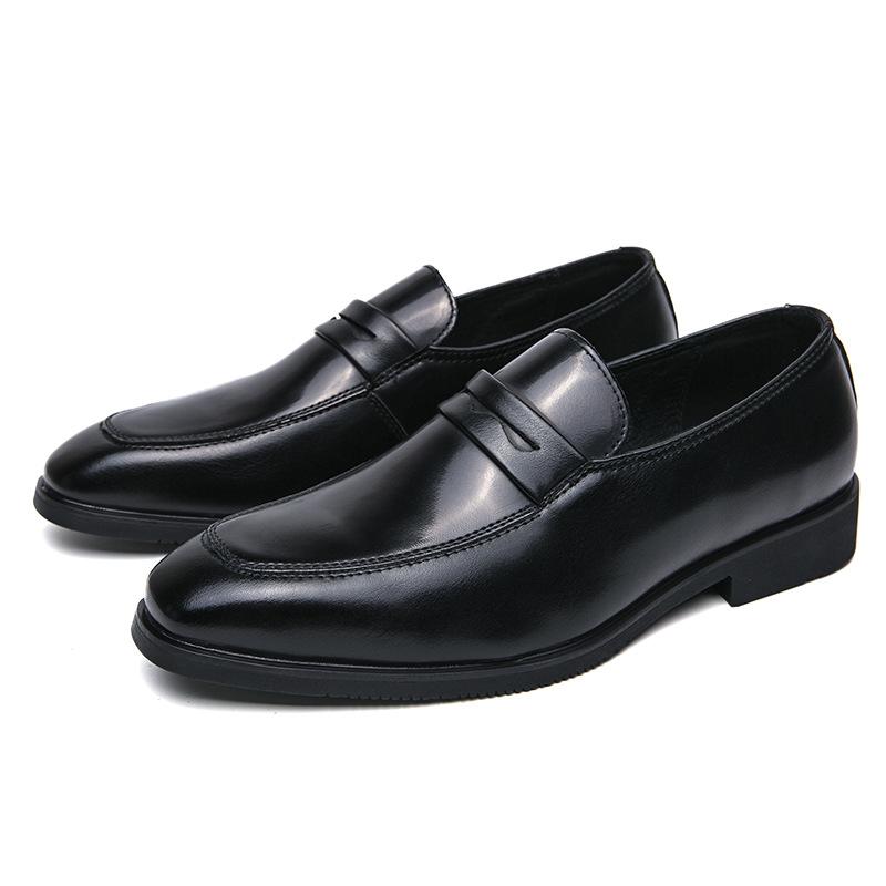 Men's shoes large size casual shoes fashion foot loafers trend British style small leather shoes