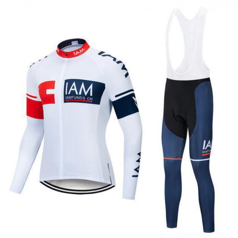 

IAM Long-sleeved Cycling Suit Set Men s Tour De Bicycle Shirt Pants Breathable Quick-drying XL