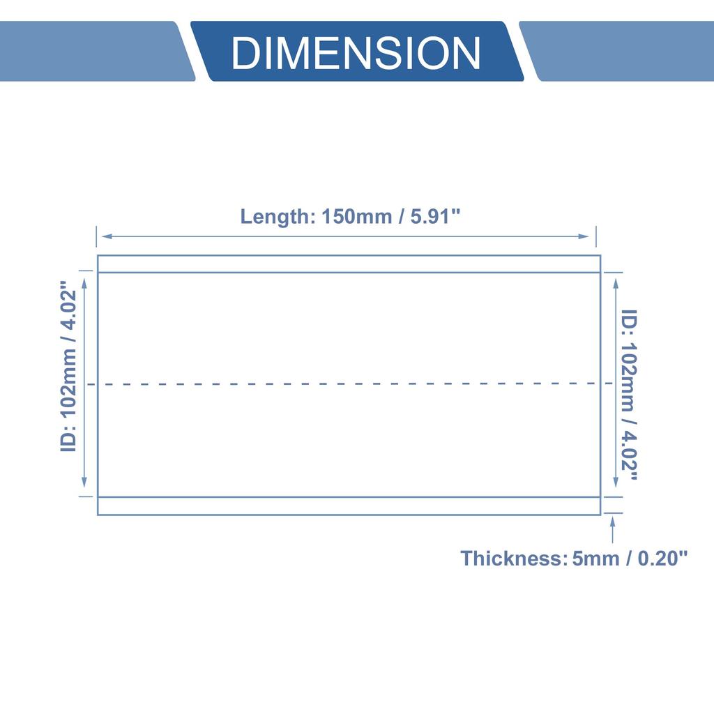 X AUTOHAUX Inner Diameter 4.0 Inches (102 Mm) Length 5.9 Inches (150 Mm) 0